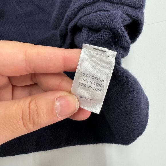 J.Jill Cardigan Womens X Small Blue Knit Sweater Button Up Cotton Blend - Picture 5 of 9